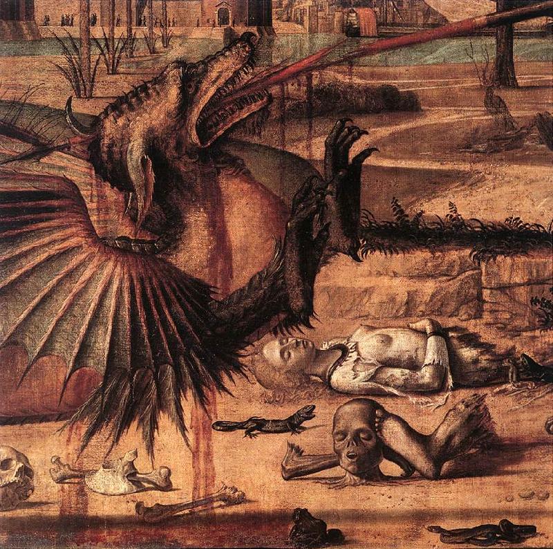 CARPACCIO, Vittore St George and the Dragon (detail)  sdf Sweden oil painting art